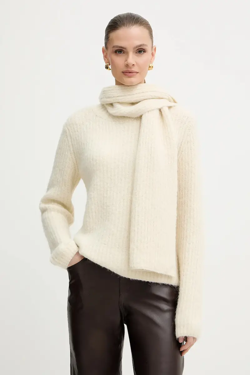 maglione con lana colore beige MACHA