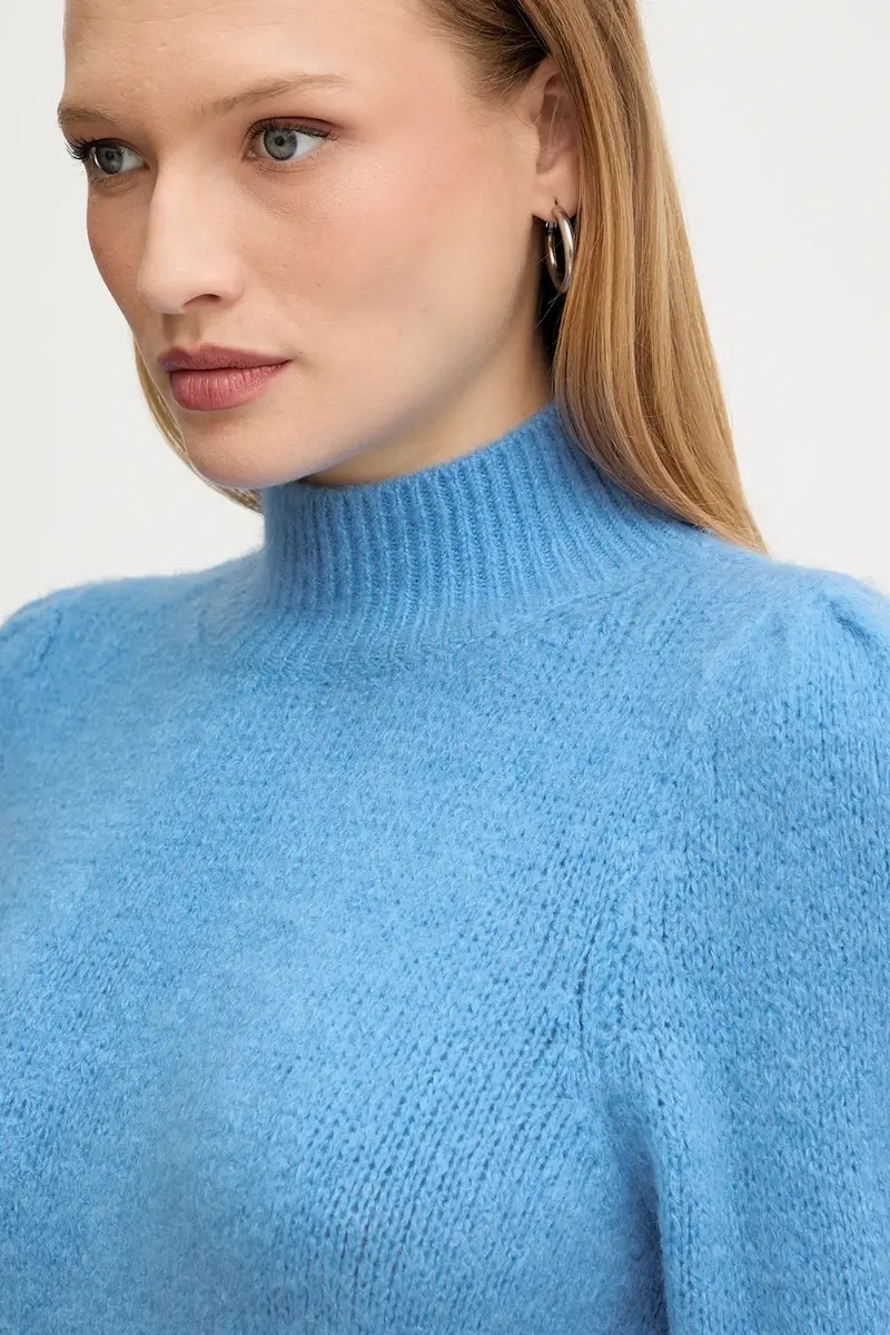 maglione con lana colore blu MLEONAR miniatura 4