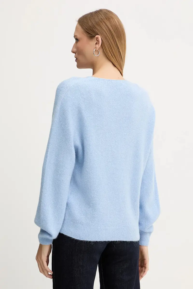 maglione con lana colore blu MVALI miniatura 3
