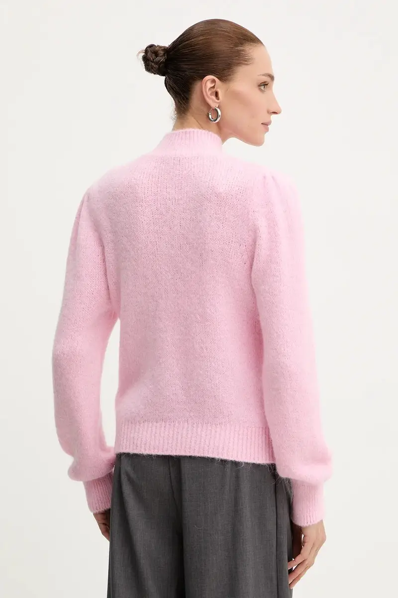 maglione con lana colore rosa MLEONAR miniatura 3