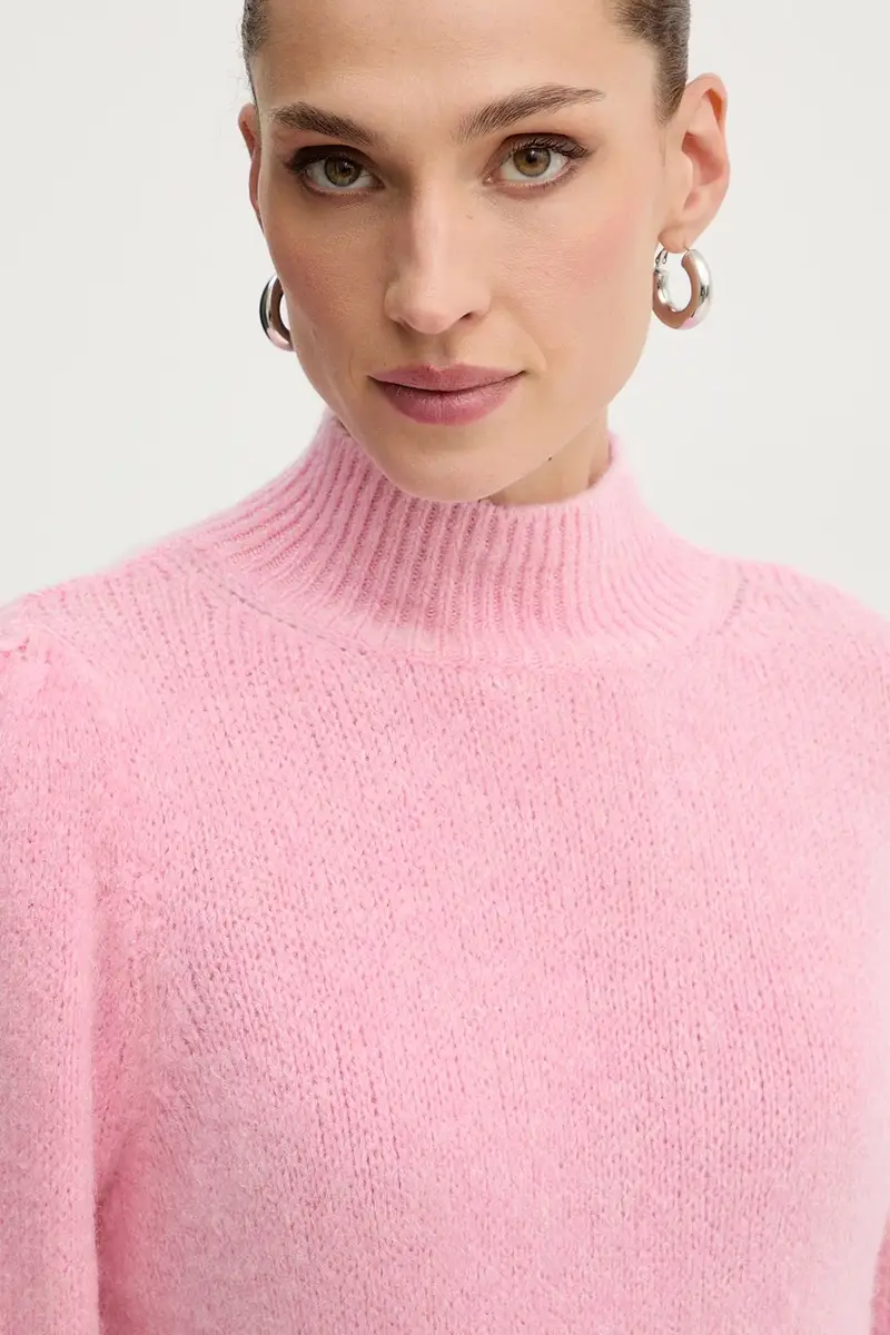 maglione con lana colore rosa MLEONAR miniatura 4