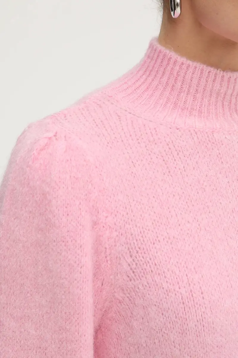 maglione con lana colore rosa MLEONAR miniatura 5