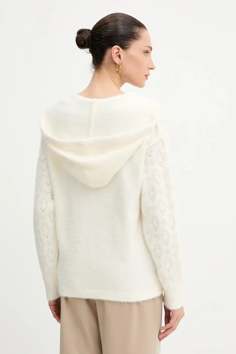 maglione donna colore beige MBALOU miniatura 3