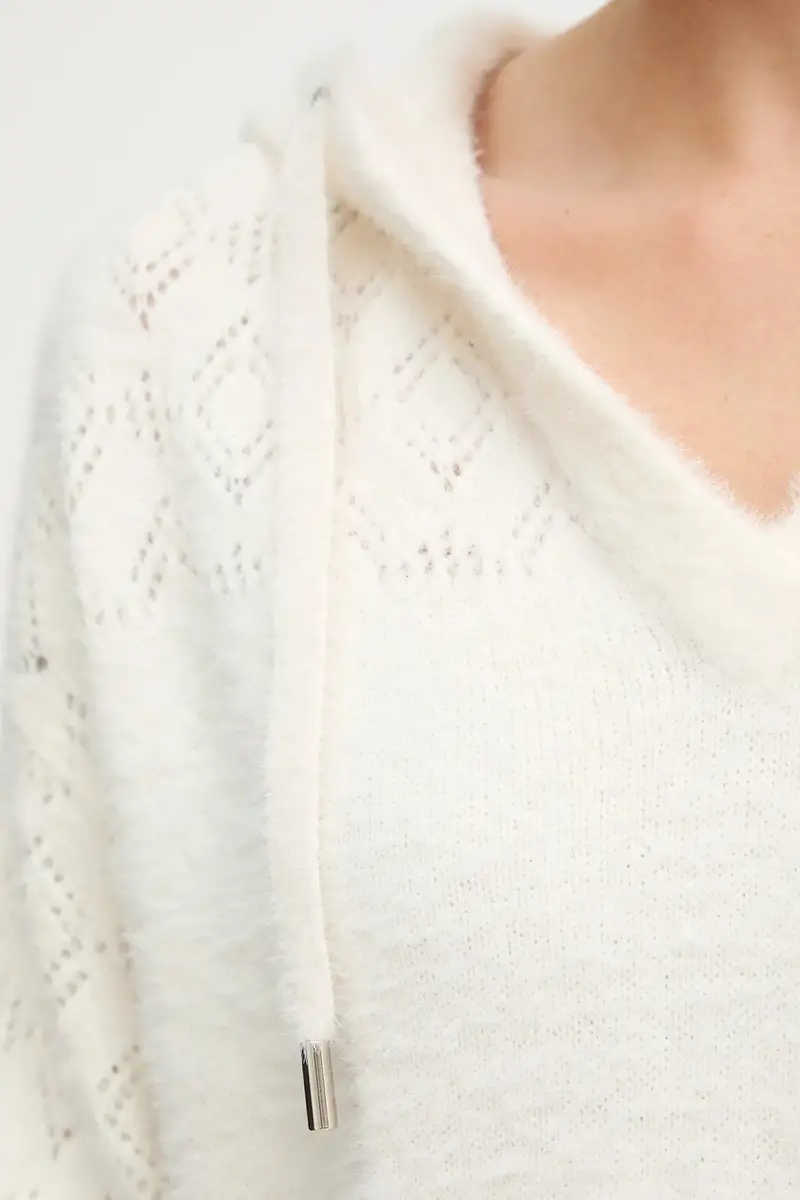 maglione donna colore beige MBALOU miniatura 5