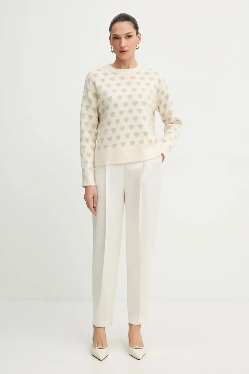 maglione donna colore beige MCOEUR miniatura 2