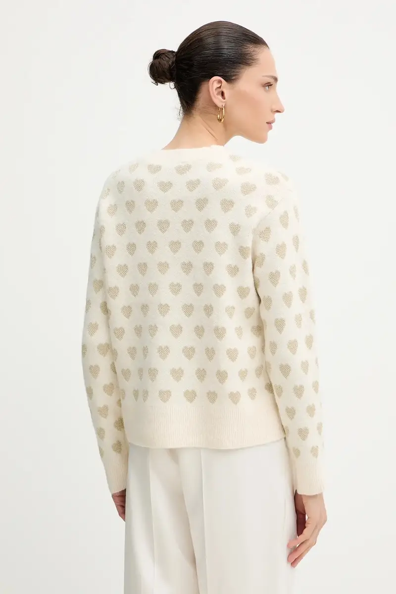 maglione donna colore beige MCOEUR miniatura 3