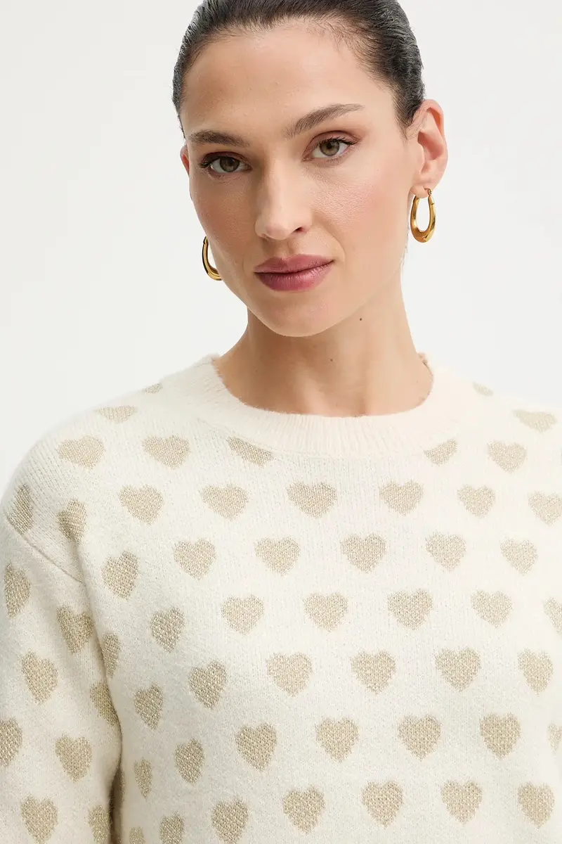 maglione donna colore beige MCOEUR miniatura 4