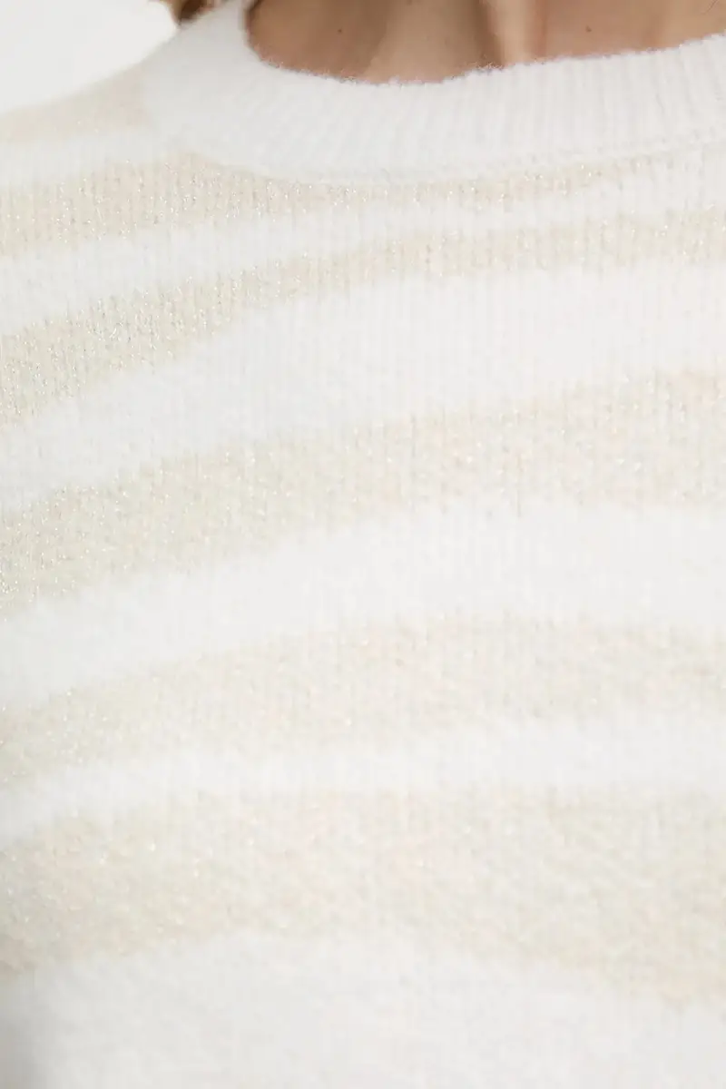 maglione donna colore beige MTIGRA miniatura 5