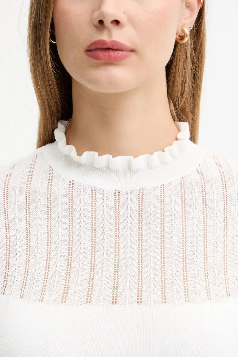 maglione donna colore bianco MSNOWI miniatura 5