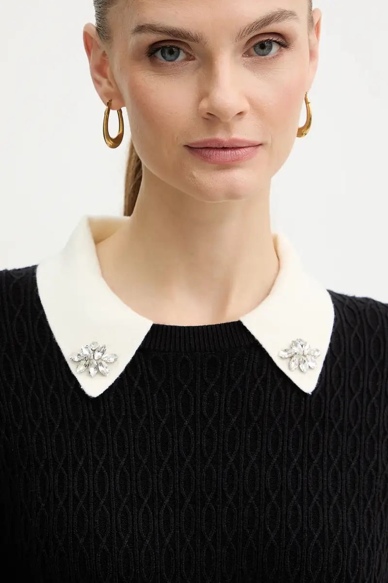 maglione donna colore nero MTORIA miniatura 4