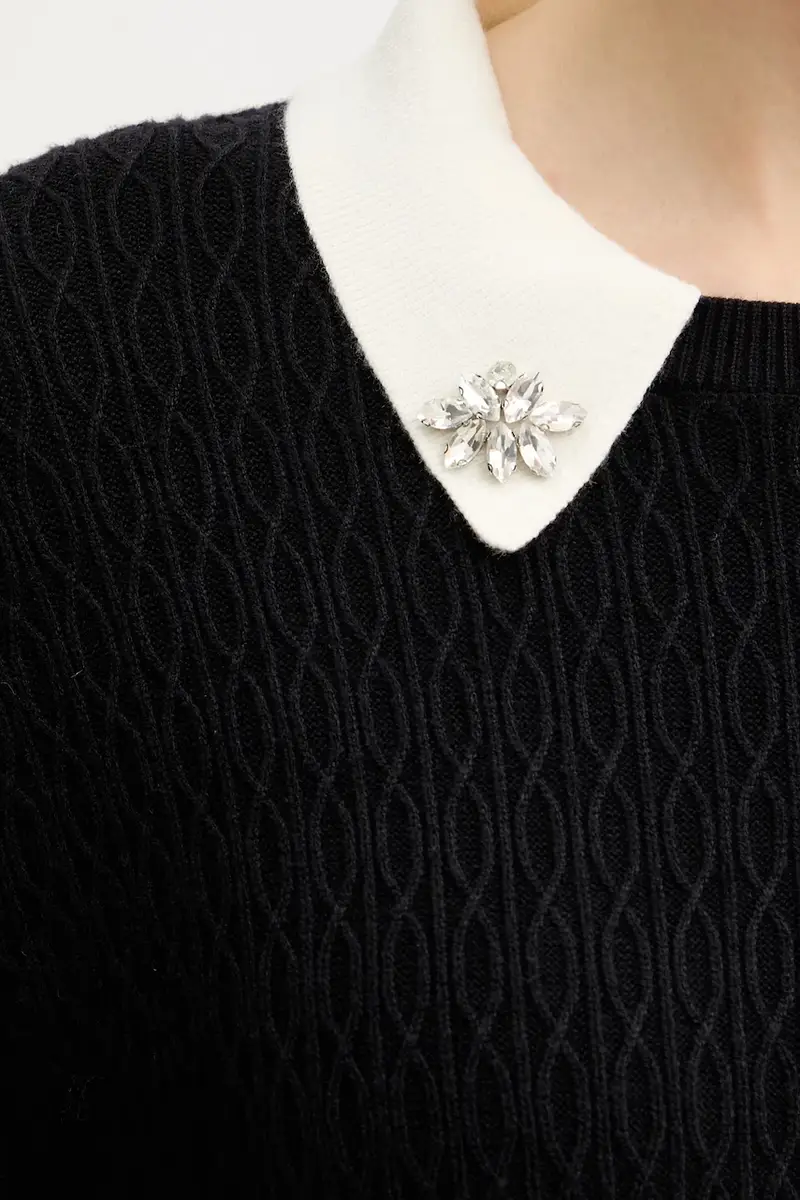 maglione donna colore nero MTORIA miniatura 5