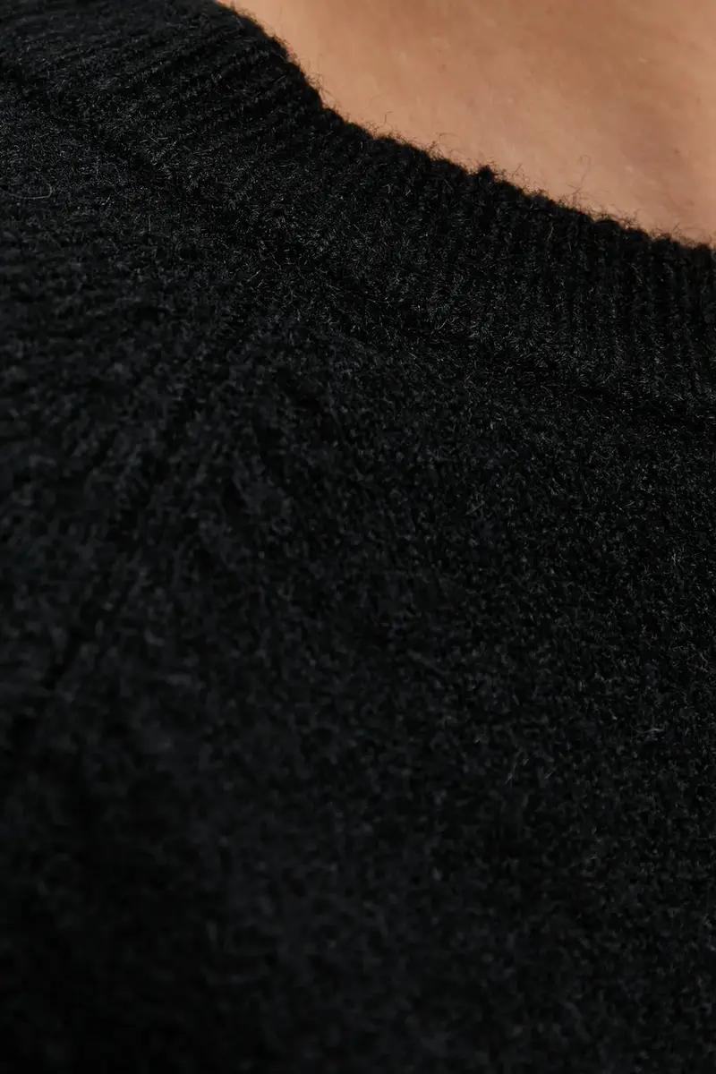 maglione in misto lana donna colore nero MDELIA miniatura 5