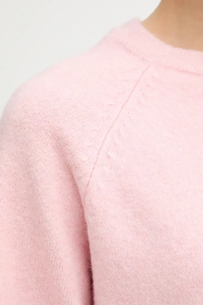 maglione in misto lana donna colore rosa MDELIA miniatura 5