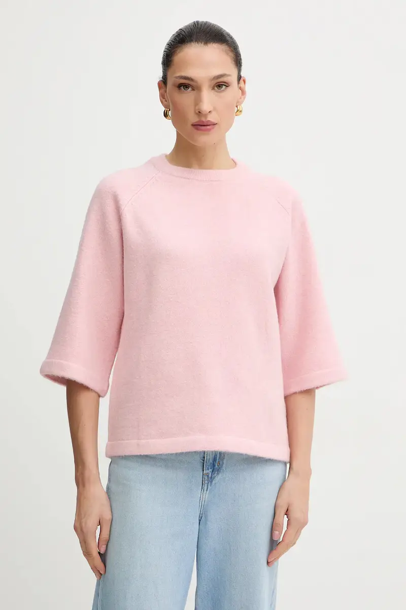 maglione in misto lana donna colore rosa MDELIA