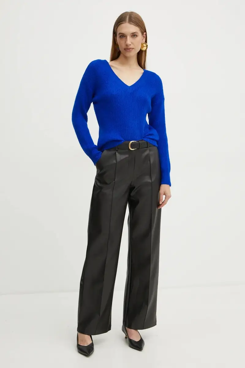 maglione in misto lana MATILD3 donna colore blu MATILD3 miniatura 2