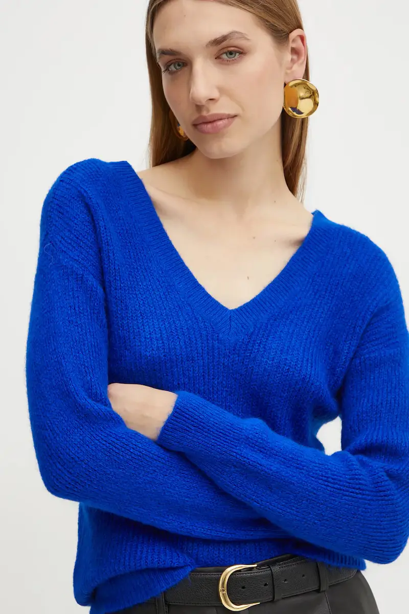 maglione in misto lana MATILD3 donna colore blu MATILD3