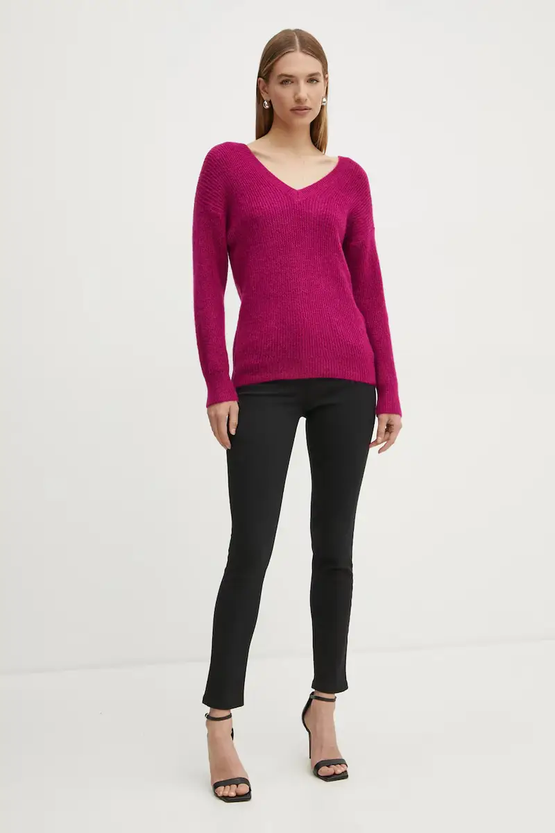 maglione in misto lana MATILD3 donna colore rosa MATILD3 miniatura 2