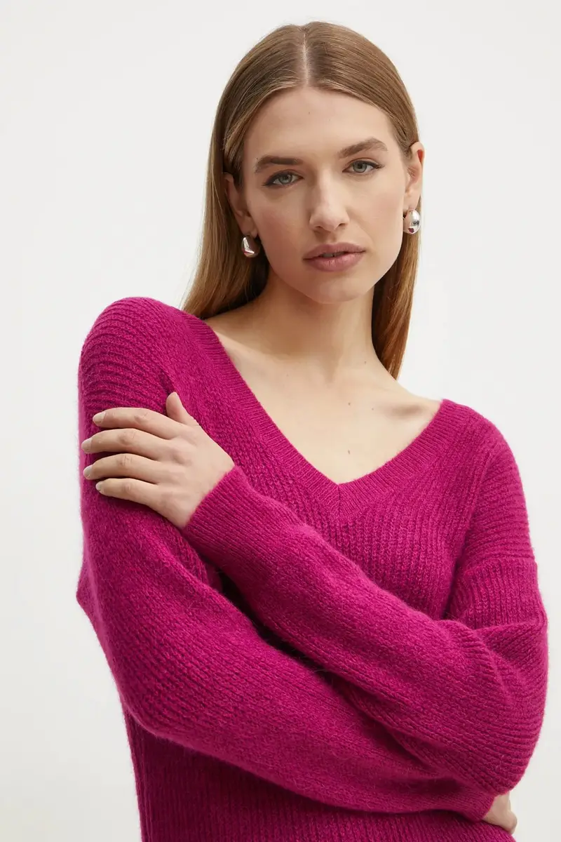 maglione in misto lana MATILD3 donna colore rosa MATILD3 miniatura 4