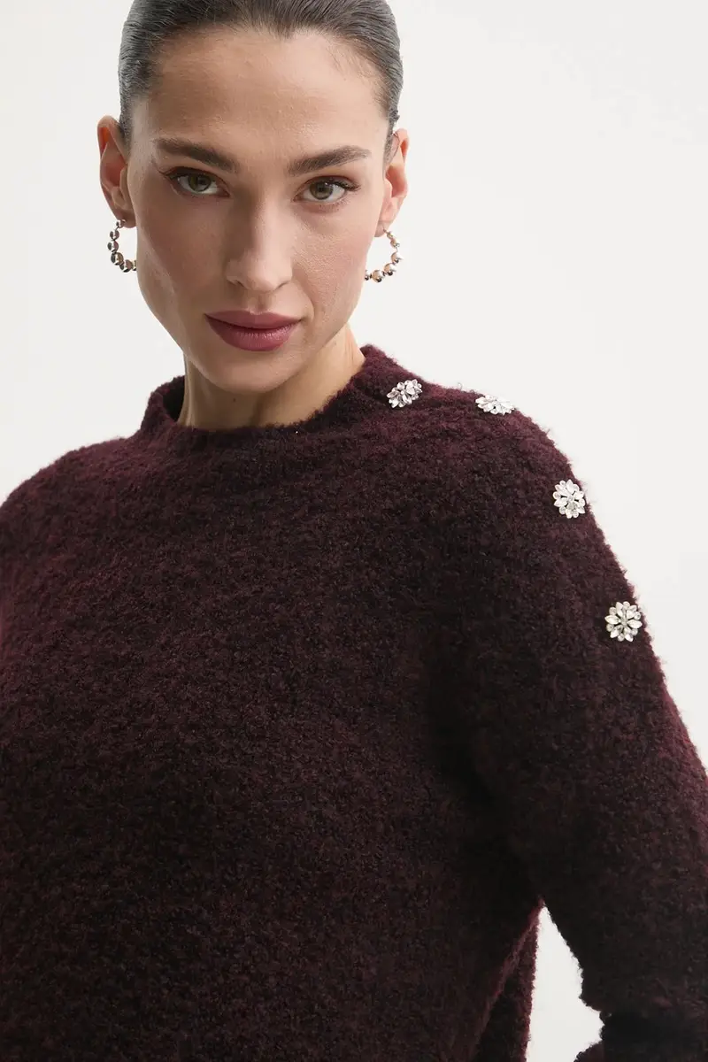 maglione in misto lana MBULLE donna colore granata MBULLE miniatura 4