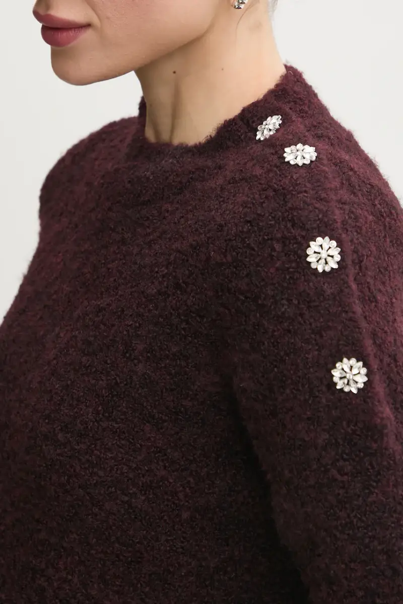 maglione in misto lana MBULLE donna colore granata MBULLE miniatura 5