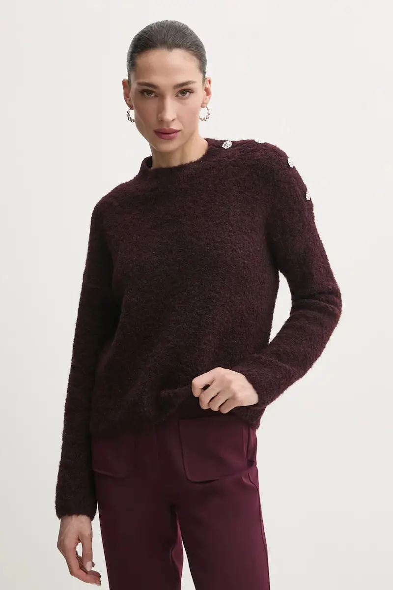 maglione in misto lana MBULLE donna colore granata MBULLE