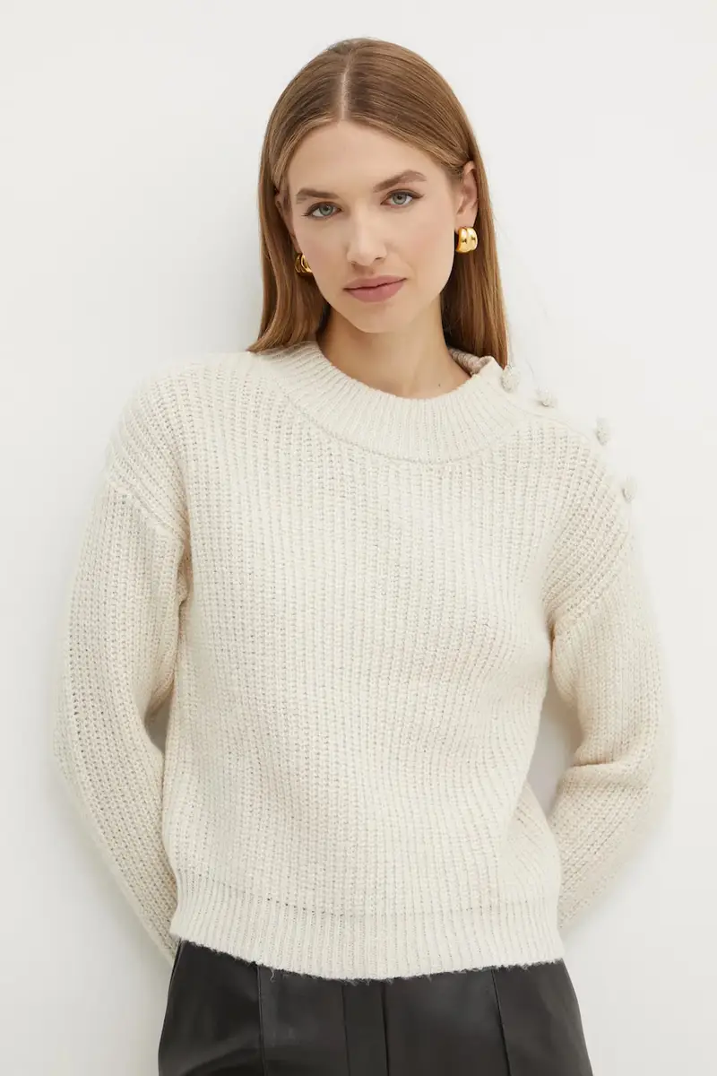 maglione in misto lana MORISOT donna colore beige MORISOT