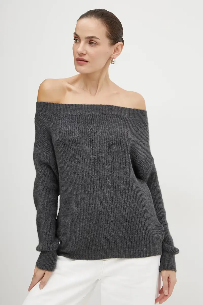 maglione in misto lana MREINE donna colore grigio MREINE