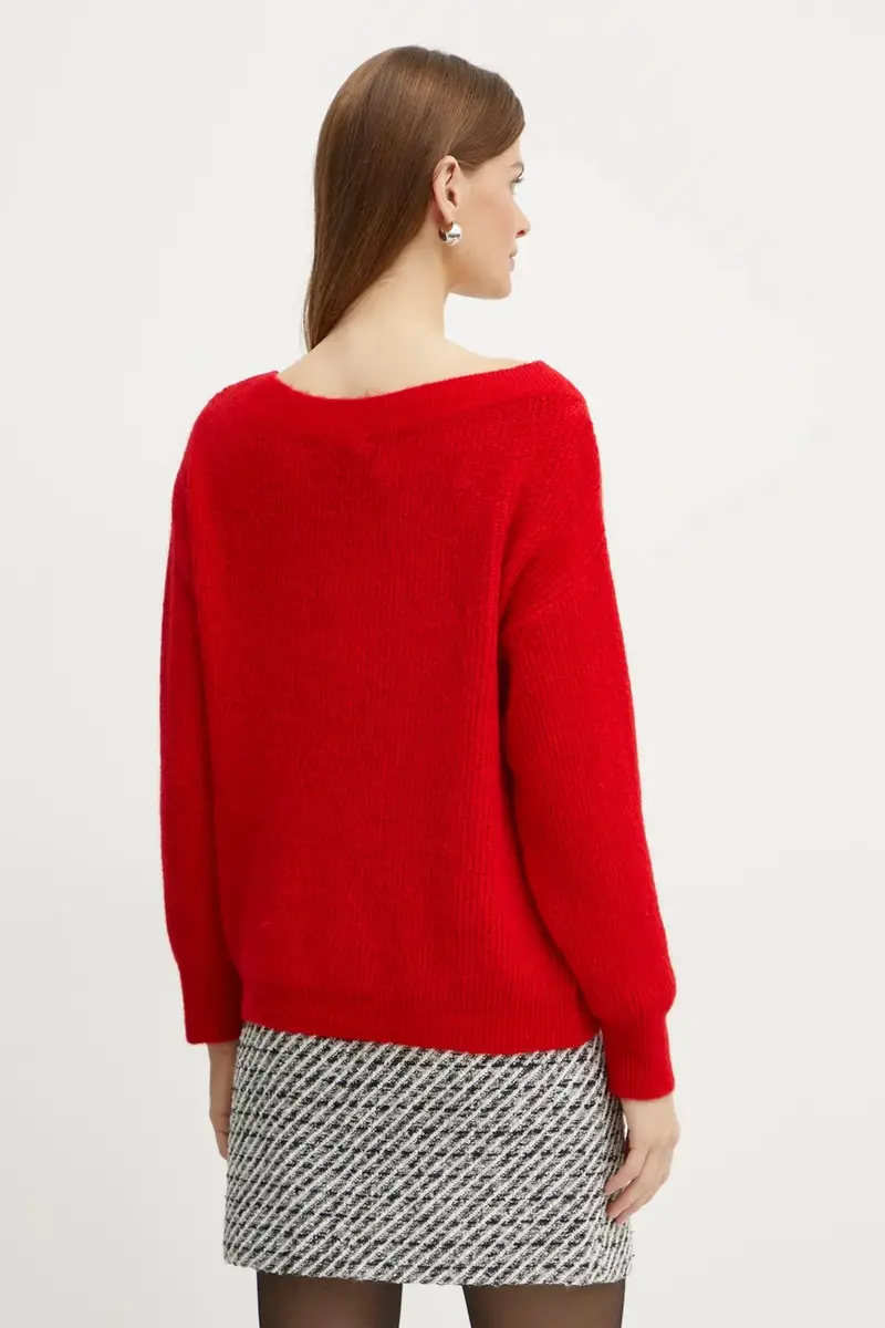 maglione in misto lana MREINE donna colore rosso MREINE miniatura 3