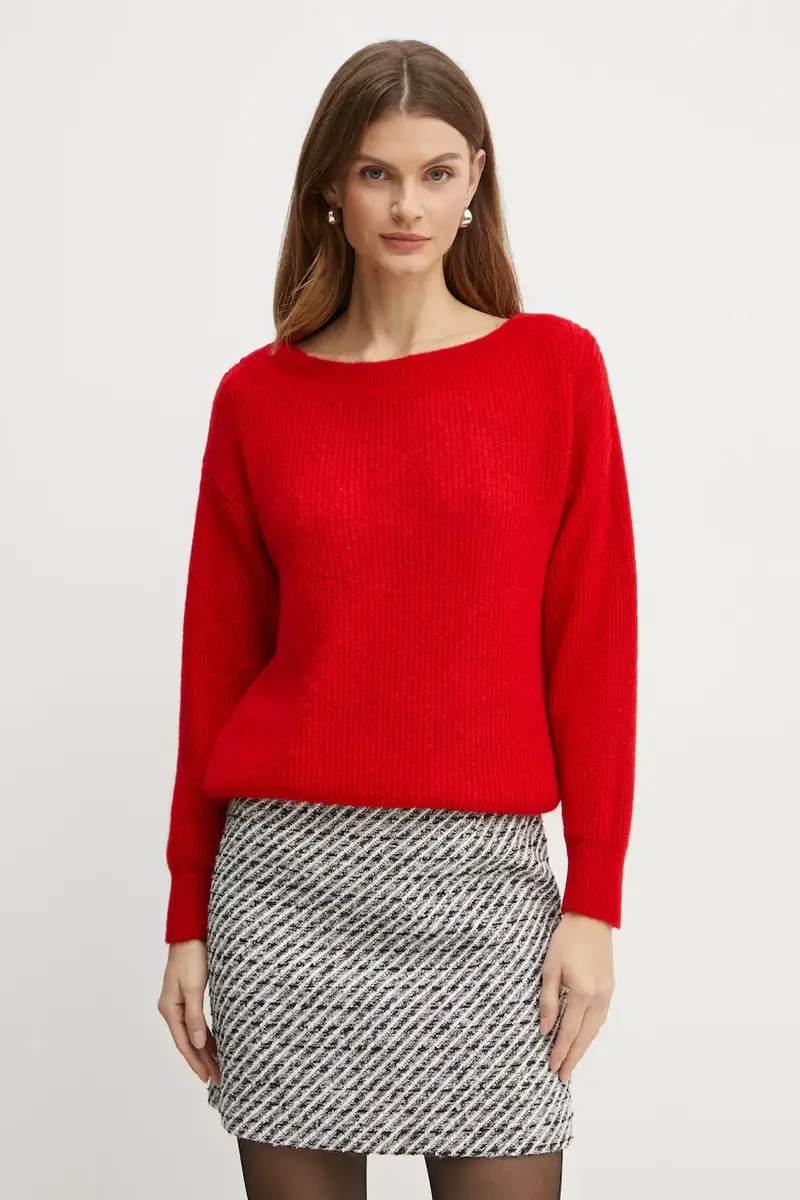 maglione in misto lana MREINE donna colore rosso MREINE