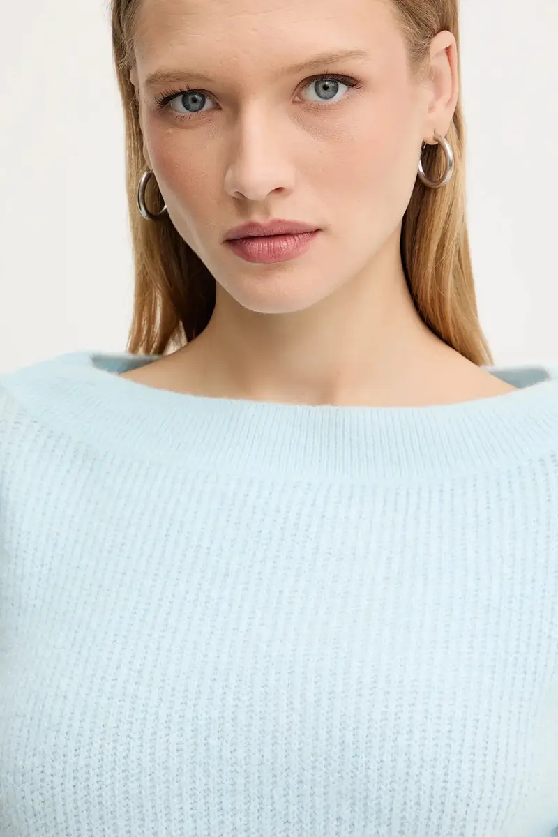 maglione in misto lana MREINE donna colore rosso MREINE Blu miniatura 4