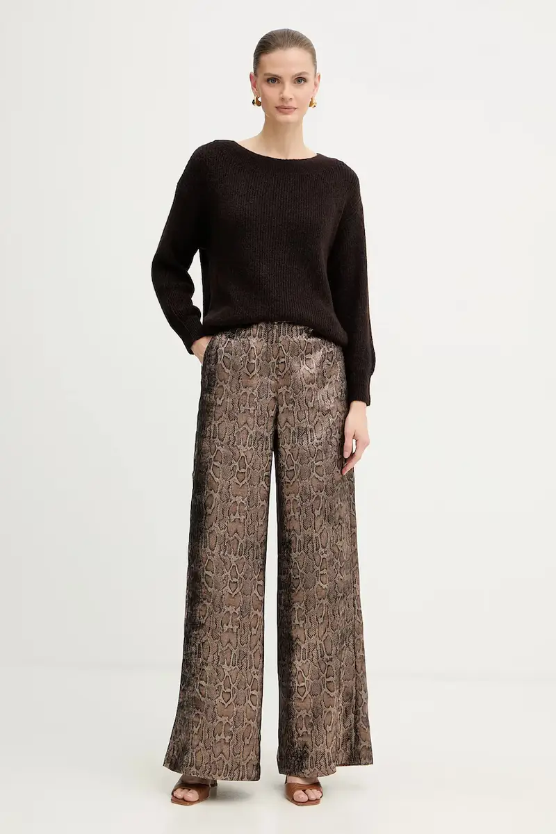 maglione in misto lana MREINE donna colore rosso MREINE Marrone miniatura 2