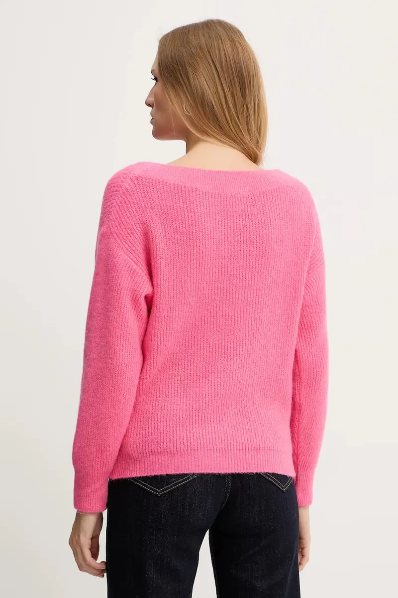 maglione in misto lana MREINE donna colore rosso MREINE Rosa miniatura 3