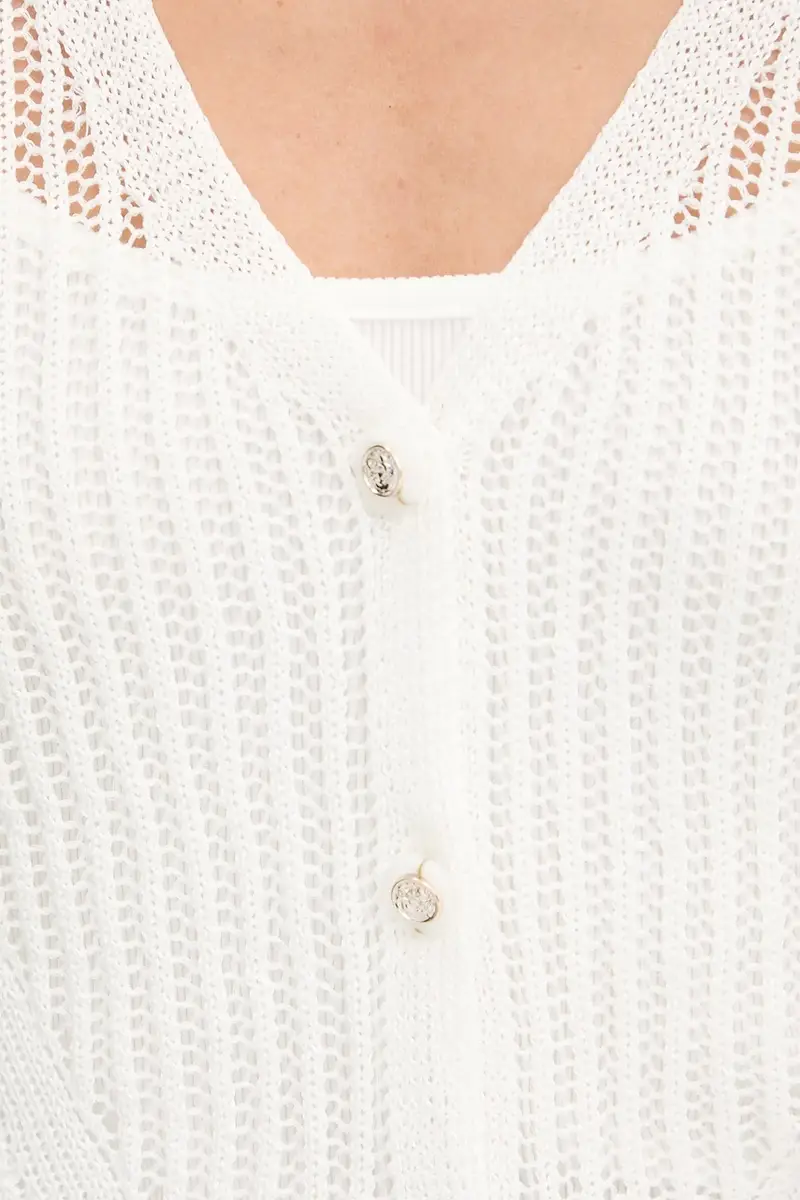 maglione MAGATHE donna colore oro MAGATHE Bianco miniatura 5