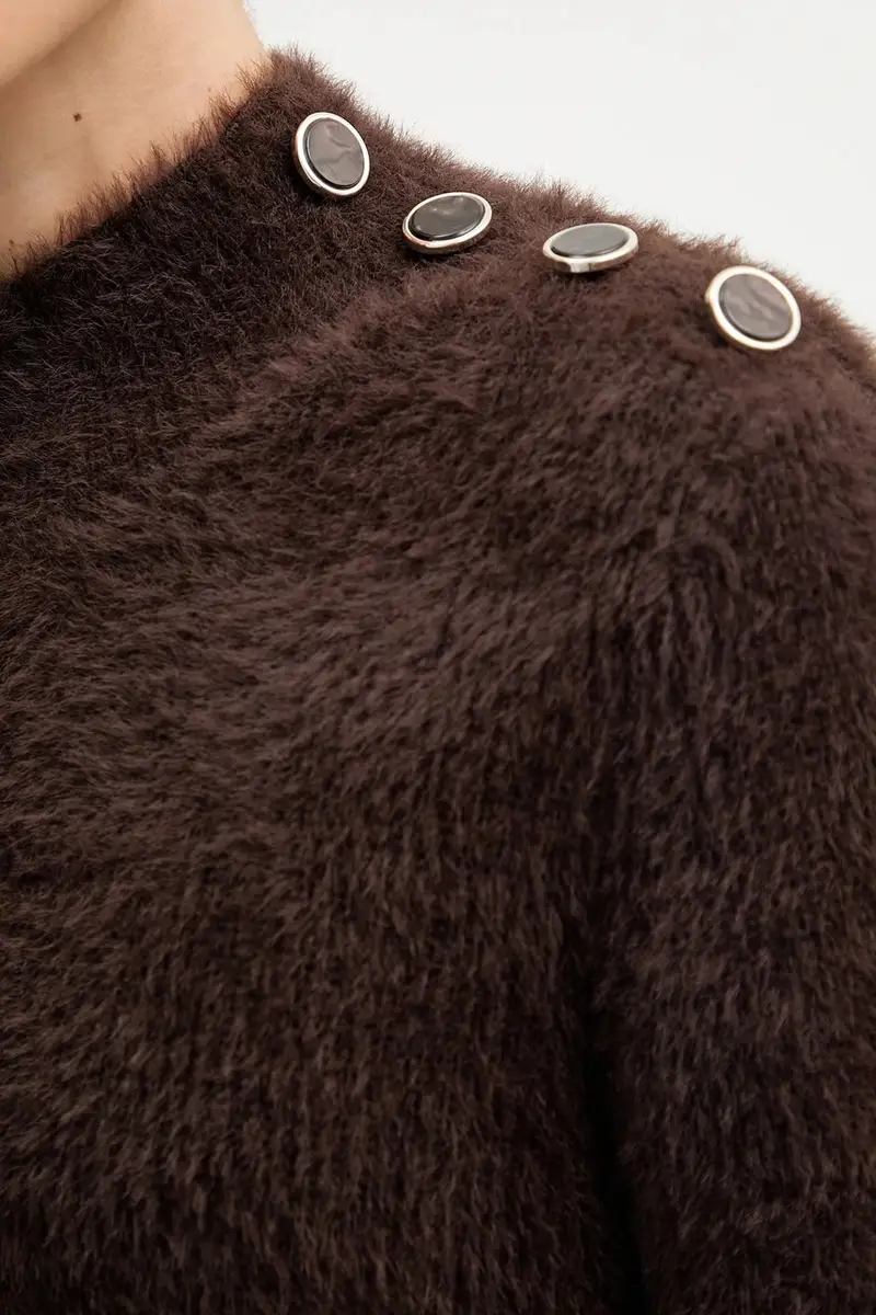 maglione Marrone miniatura 5