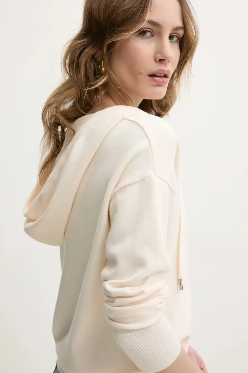 maglione MBALLON donna colore beige MBALLON miniatura 4