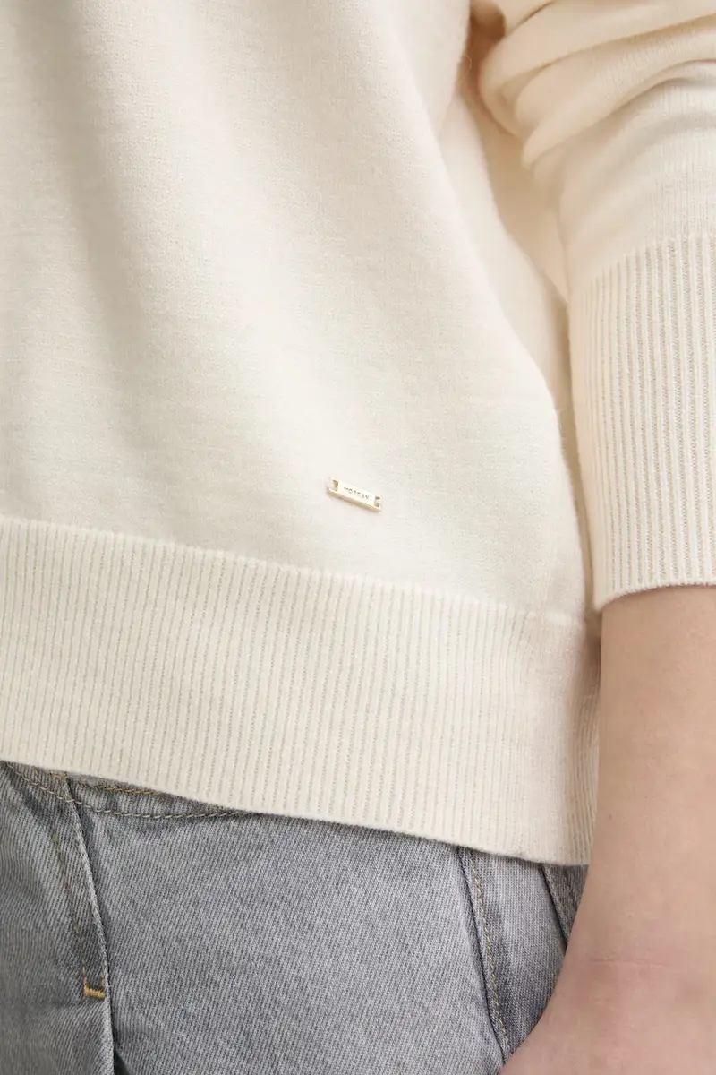 maglione MBALLON donna colore beige MBALLON miniatura 5