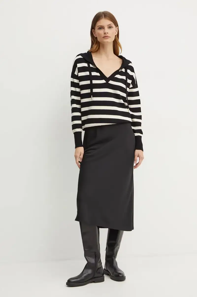 maglione MBALLON donna colore nero MBALLON miniatura 2