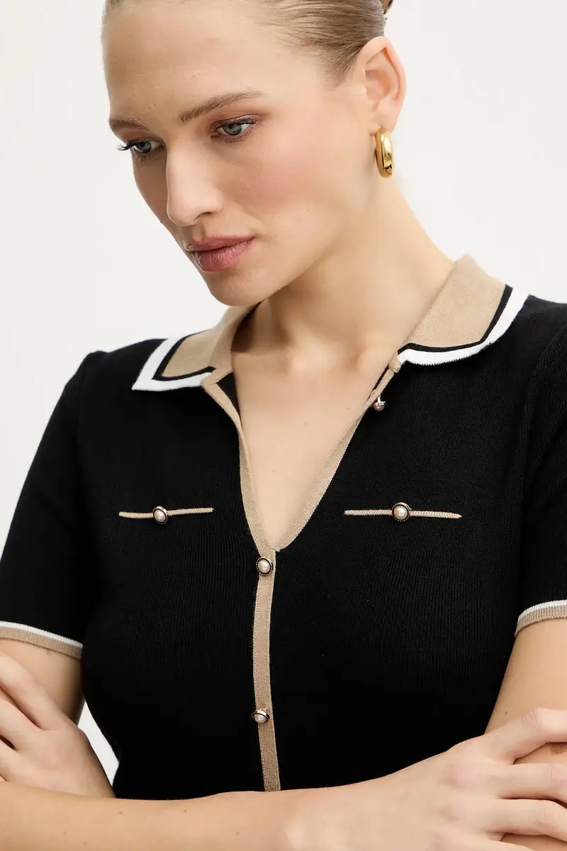 maglione MTOI donna colore blu MTOI Nero miniatura 4