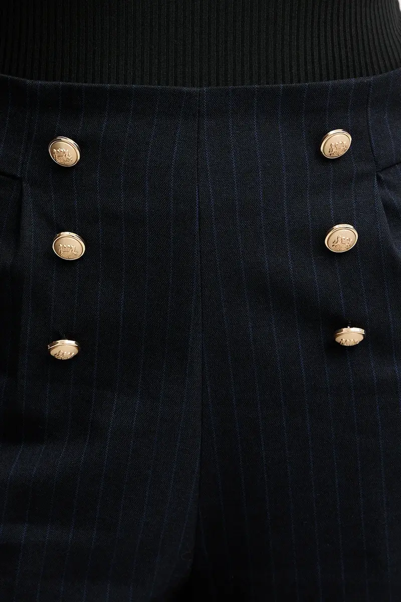 pantaloncini donna colore blu navy SHOUI.F miniatura 5