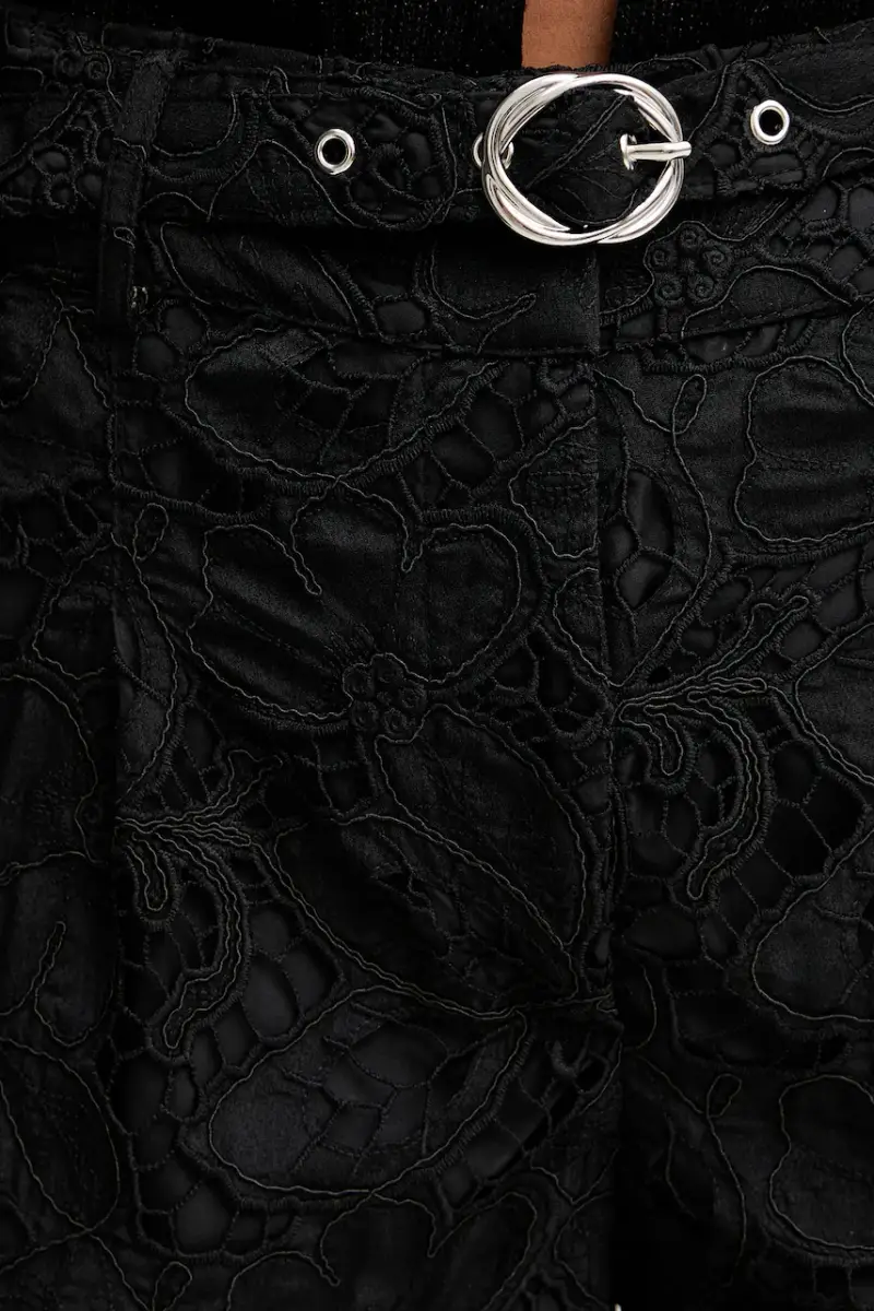 pantaloncini donna colore nero SHANTAL miniatura 4