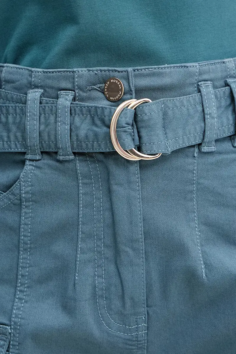 pantaloncini donna colore turchese SHITITO miniatura 3