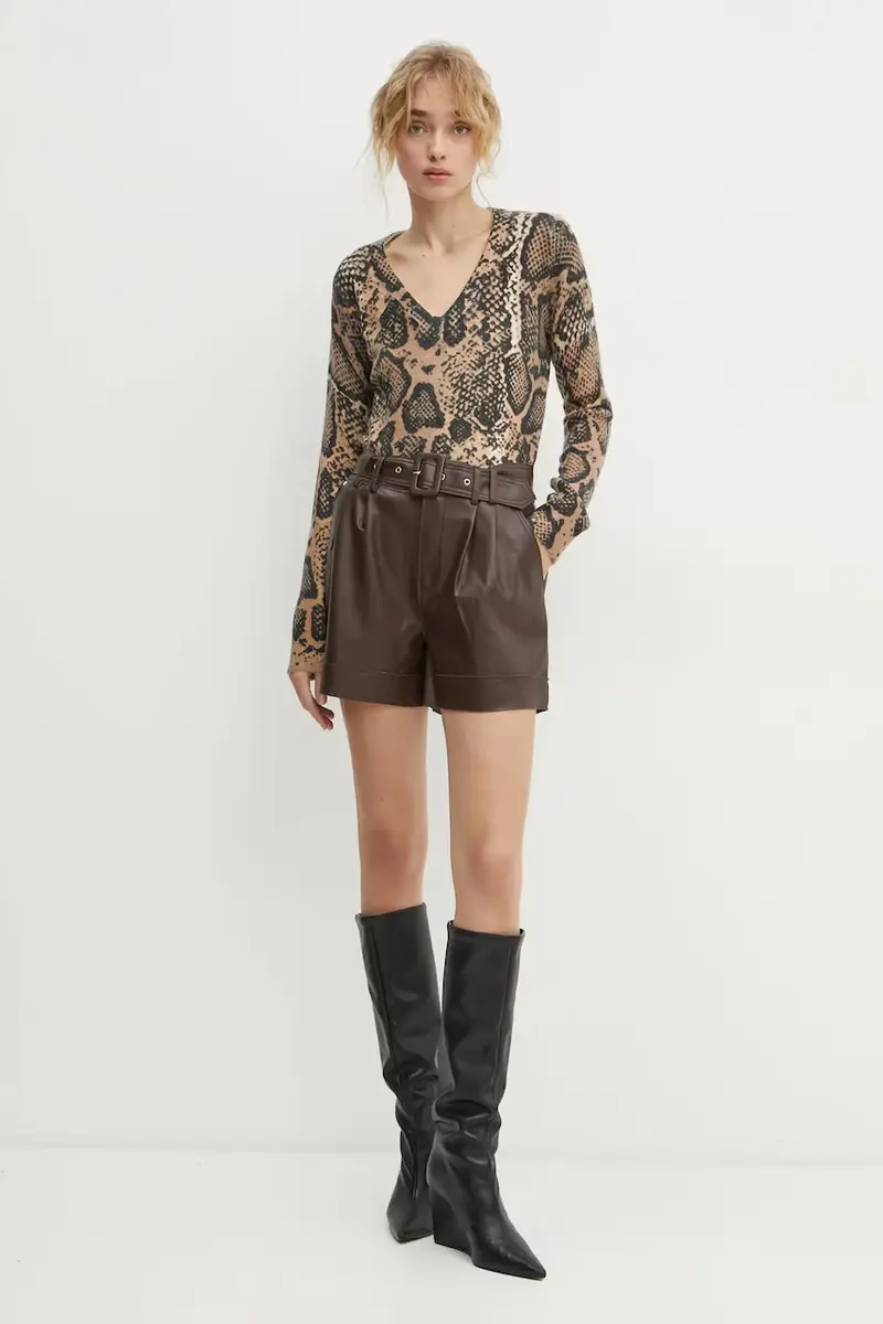 pantaloncini SHOANE donna colore marrone SHOANE miniatura 2