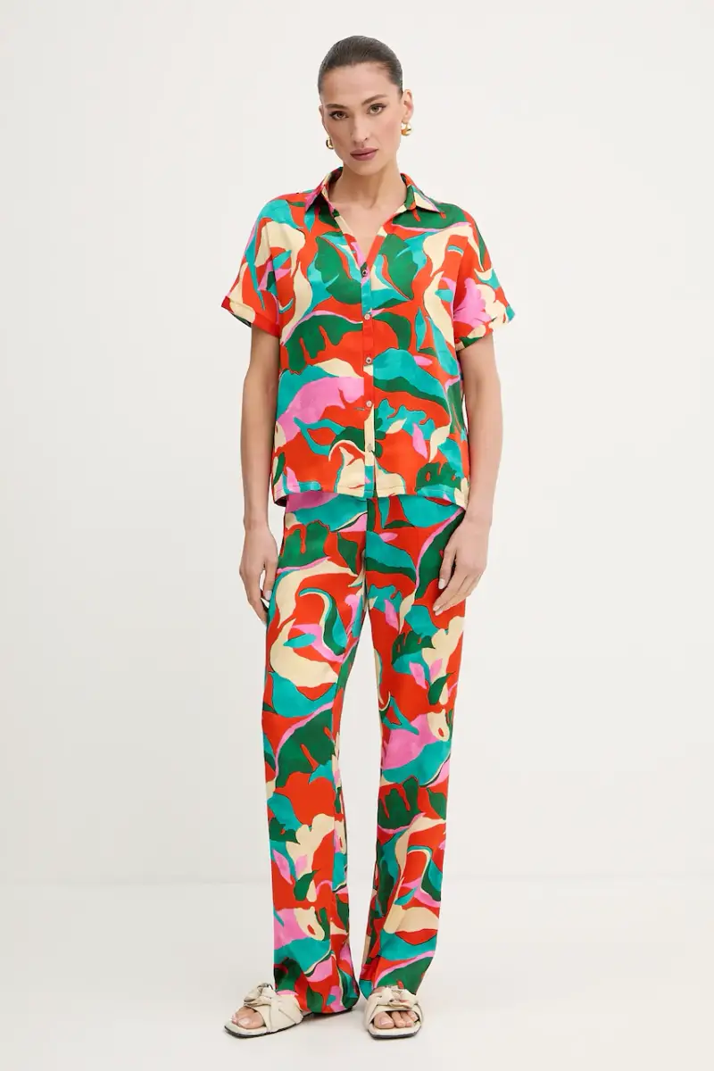 pantaloni donna colore arancione PROU.F miniatura 2