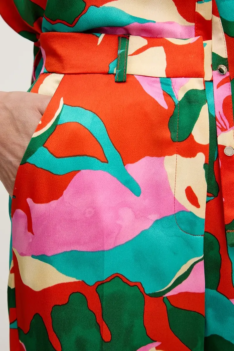 pantaloni donna colore arancione PROU.F miniatura 4