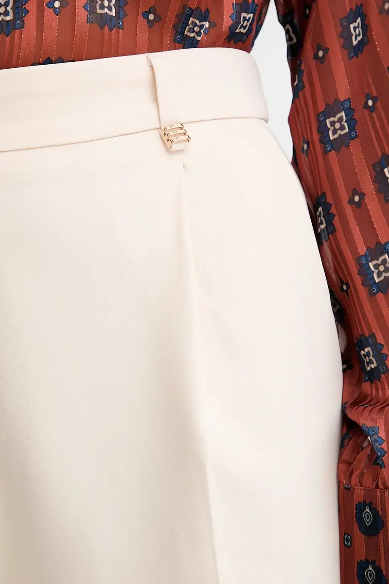 pantaloni donna colore beige PAKA.F miniatura 4