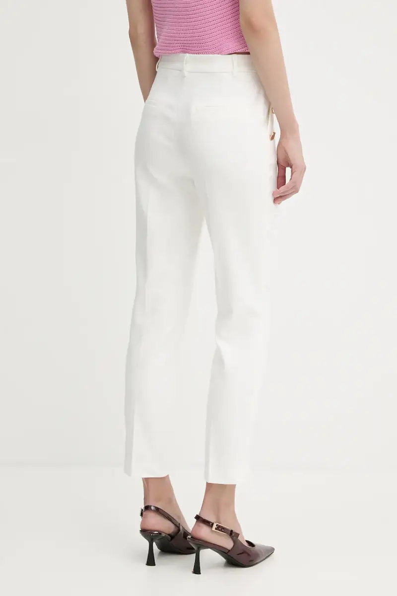 pantaloni donna colore bianco PKY.F miniatura 3