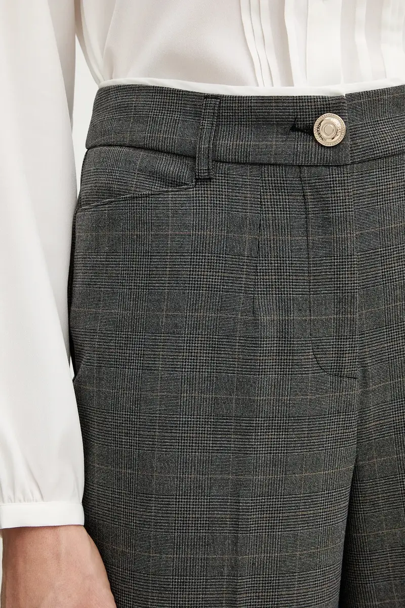 pantaloni donna colore grigio PTARY.F miniatura 4