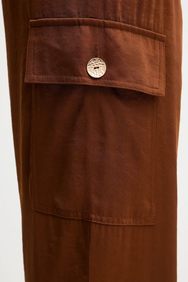 pantaloni donna colore marrone PVIRA.F miniatura 4