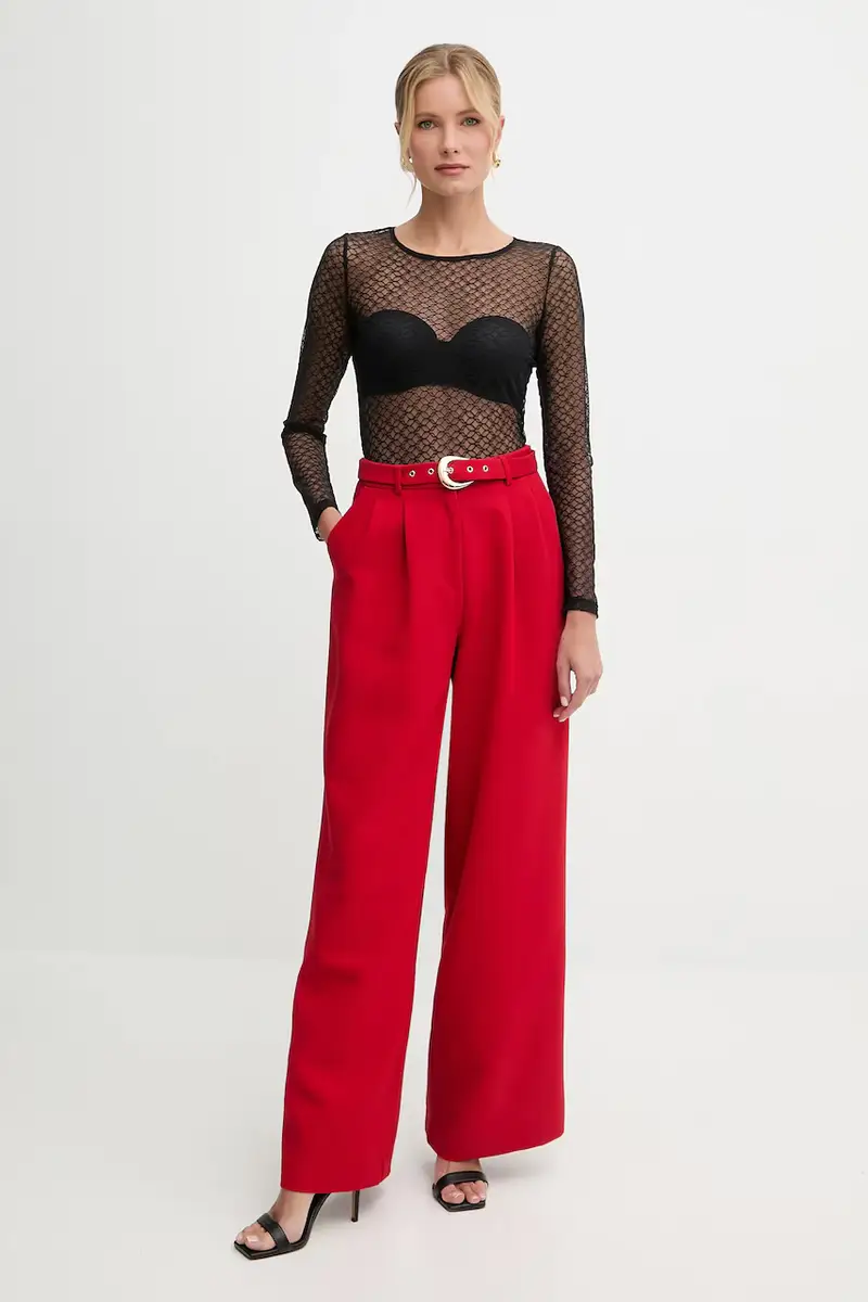 pantaloni donna colore rosso PRED.F miniatura 2