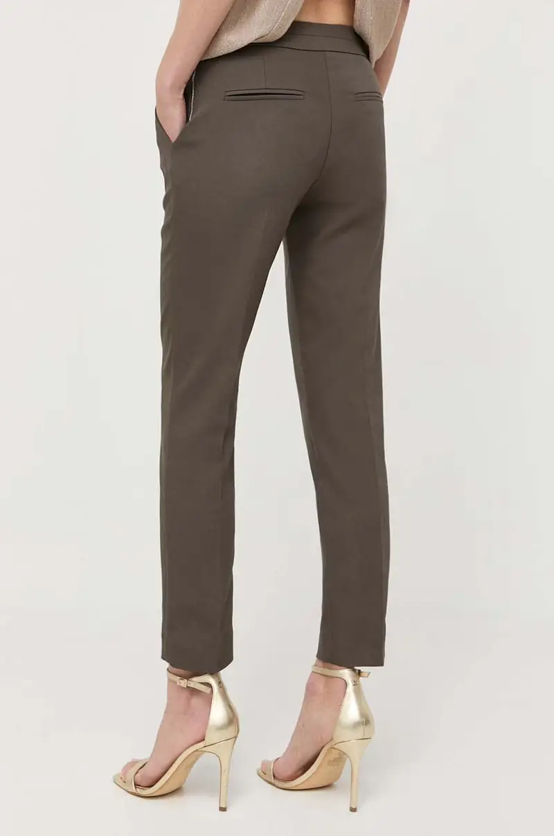 pantaloni donna Verde miniatura 2